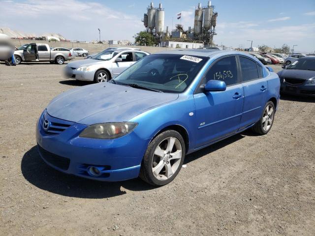 JM1BK123051242921 - 2005 MAZDA 3 S BLUE photo 2