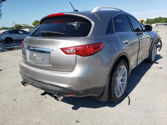 JNRBS18W49M201195 - 2009 INFINITI FX50 GRAY photo 4