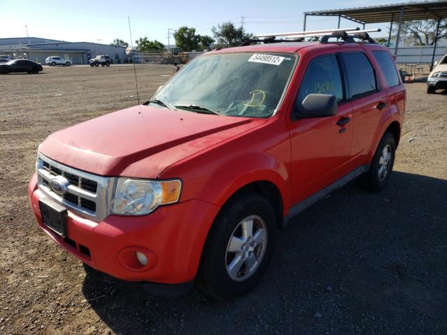 1FMCU03709KA33748 - 2009 FORD ESCAPE XLT RED photo 2