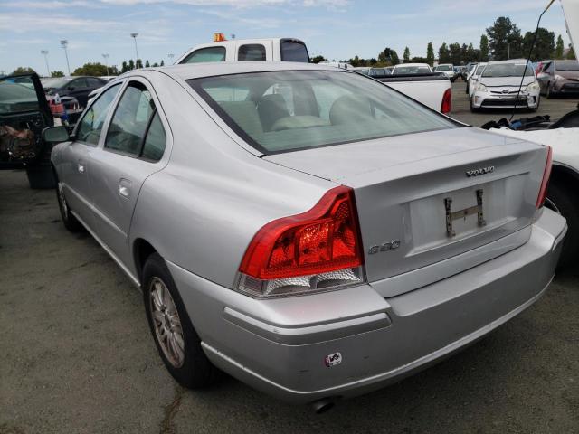 YV1RS612452466427 - 2005 VOLVO S60 SILVER photo 3