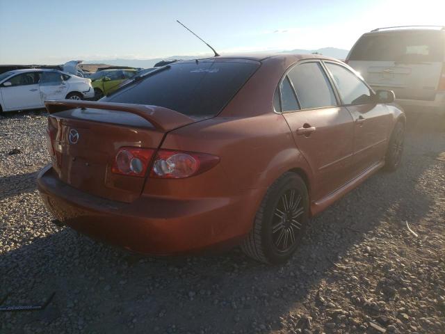 1YVHP84CX55M68601 - 2005 MAZDA 6 ORANGE photo 4