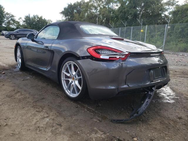 WP0CB2A88GS140173 - 2016 PORSCHE BOXSTER S GRAY photo 3