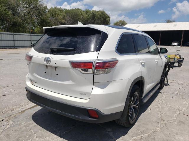 5TDKKRFH3GS183552 - 2016 TOYOTA HIGHLANDER XLE  photo 4