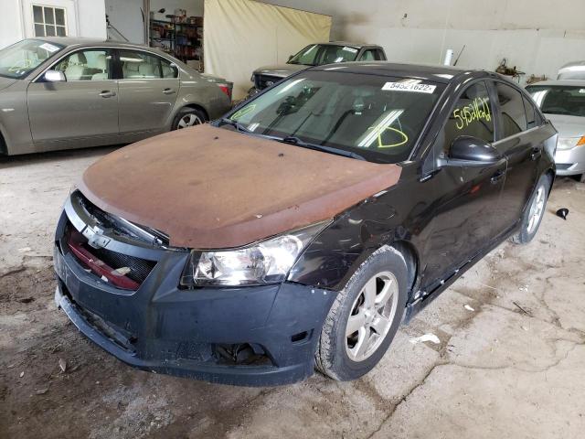 1G1PF5SC6C7361545 - 2012 CHEVROLET CRUISE LT BLACK photo 2