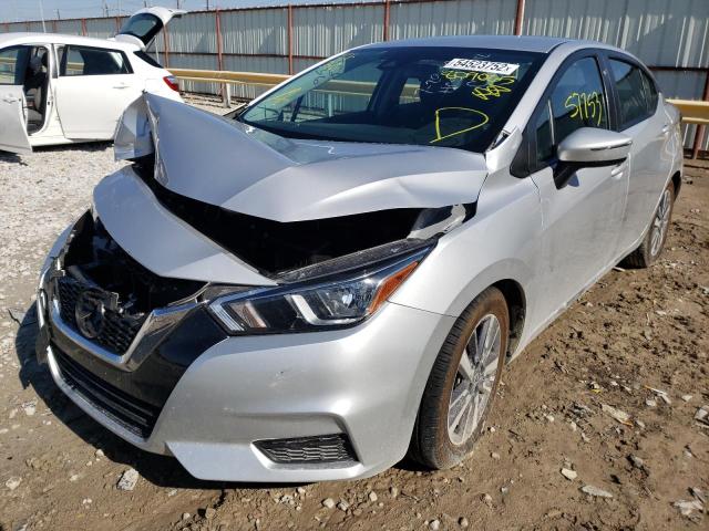 3N1CN8EV1LL809065 - 2020 NISSAN VERSA SV SILVER photo 2