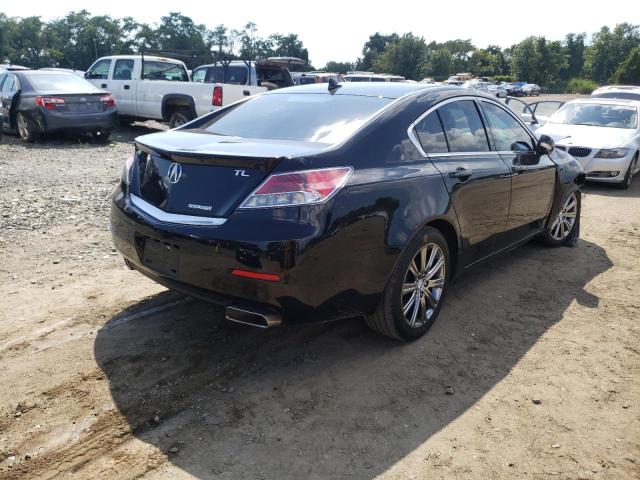 19UUA8F31DA018491 - 2013 ACURA TL SE BLACK photo 4