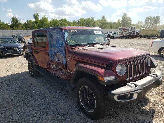 1C6HJTFGXML618959 - 2021 JEEP GLADIATOR MAROON photo 1