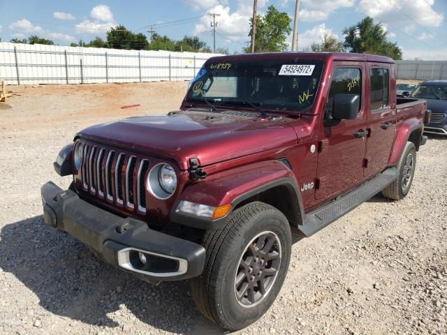 1C6HJTFGXML618959 - 2021 JEEP GLADIATOR MAROON photo 2