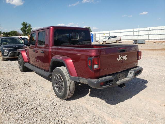 1C6HJTFGXML618959 - 2021 JEEP GLADIATOR MAROON photo 3