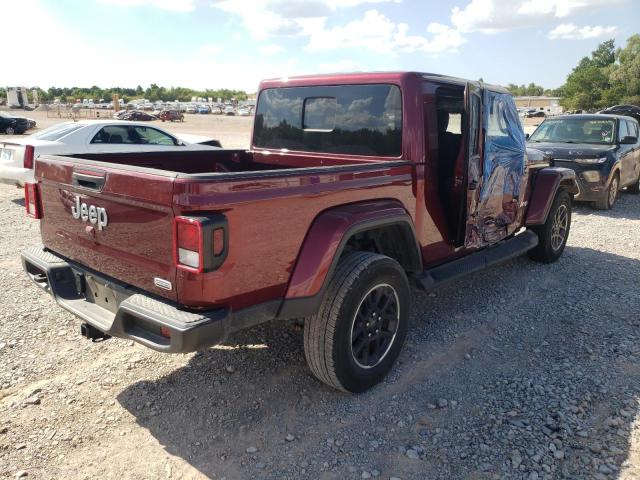 1C6HJTFGXML618959 - 2021 JEEP GLADIATOR MAROON photo 4