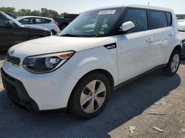 KNDJN2A21F7791074 - 2015 KIA SOUL WHITE photo 2