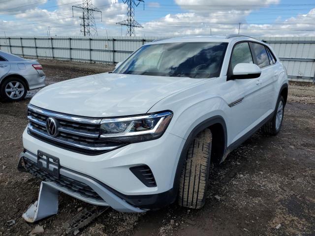 1V2HE2CA8NC212623 - 2022 VOLKSWAGEN ATLAS CROS Белый фото 2