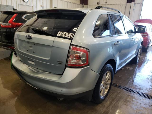 2FMDK48C68BA78905 - 2008 FORD EDGE SEL BLUE photo 4