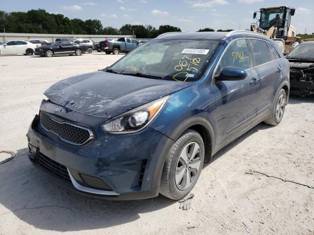 KNDCB3LC8H5067510 - 2017 KIA NIRO FE BLUE photo 2