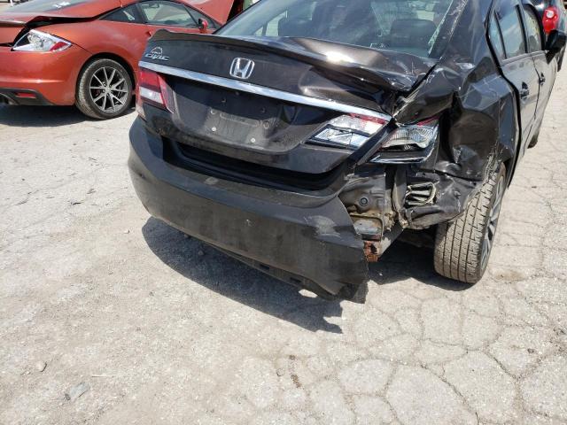 2HGFB2F92EH501756 - 2014 HONDA CIVIC EXL BLACK photo 9