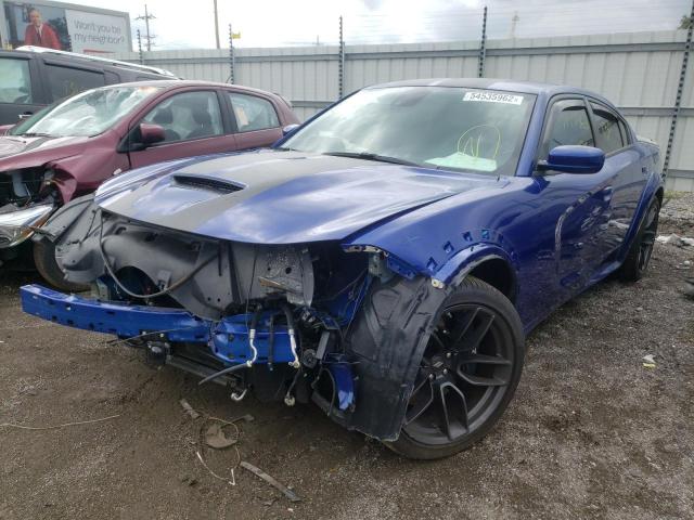 2C3CDXGJ1MH586013 - 2021 DODGE CHARGER SC BLUE photo 2