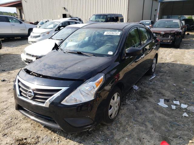 3N1CN7AP4FL803184 - 2015 NISSAN VERSA BLACK photo 2