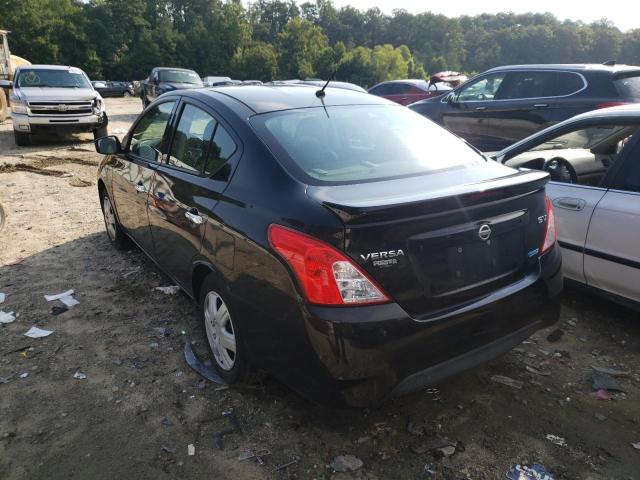 3N1CN7AP4FL803184 - 2015 NISSAN VERSA BLACK photo 3