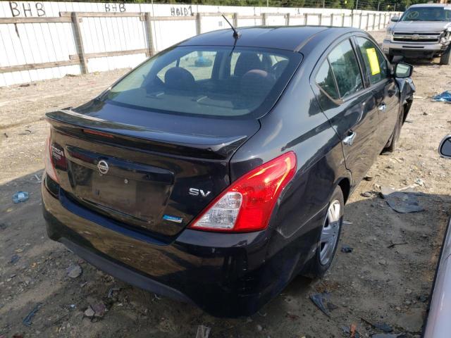 3N1CN7AP4FL803184 - 2015 NISSAN VERSA BLACK photo 4