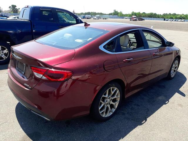 1C3CCCCGXGN125989 - 2016 CHRYSLER 200 C RED photo 4