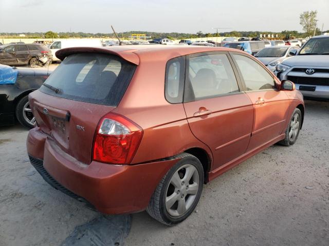 KNAFE161475007030 - 2007 KIA SPECTRA SX ORANGE photo 4