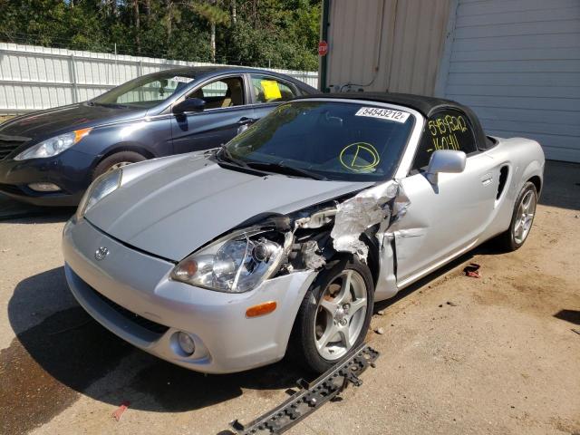 JTDFR320730060960 - 2003 TOYOTA MR2 SPYDER SILVER photo 2