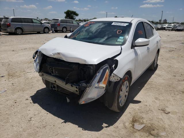 3N1CN7AP4KL850385 - 2019 NISSAN VERSA S WHITE photo 2