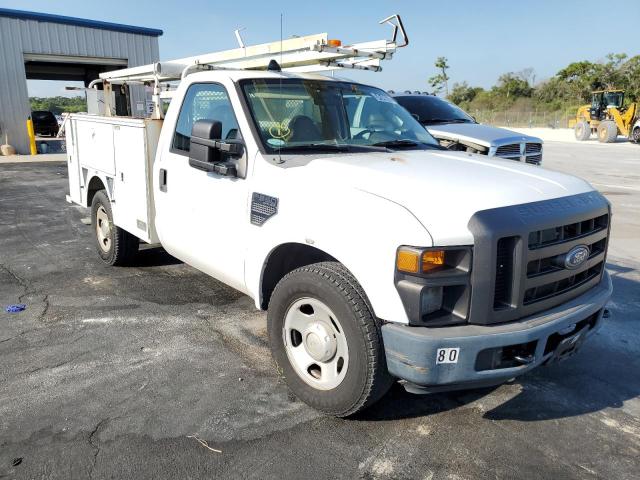 1FDWF30508EC54761 - 2008 FORD F350 SRW S WHITE photo 1