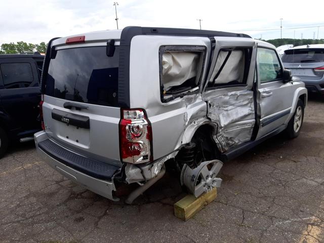 1J8HG48K78C110655 - 2008 JEEP COMMANDER ვერცხლისფერი ფოტო 4