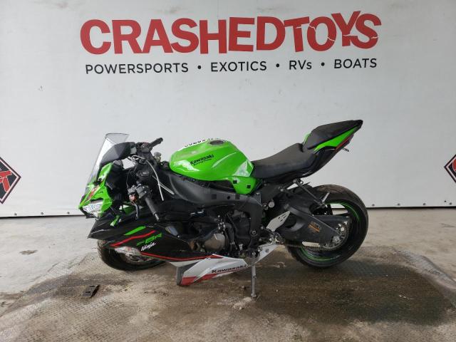 JKBZXJH14NA013749 - 2022 KAWASAKI NINJA ZX-6 GREEN photo 3