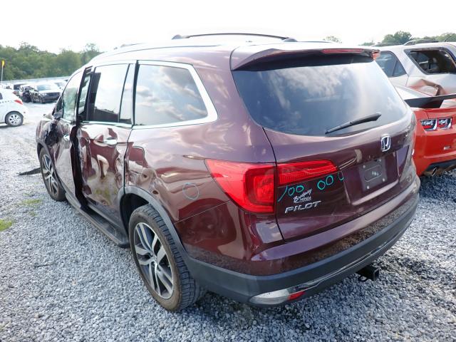 5FNYF5H92GB051240 - 2016 HONDA PILOT TOUR BURGUNDY photo 3