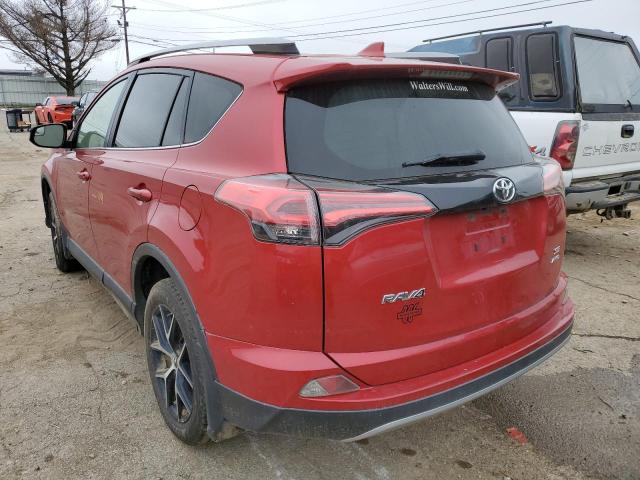 JTMJFREVXHJ164034 - 2017 TOYOTA RAV4 SE RED photo 3