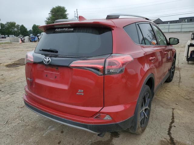 JTMJFREVXHJ164034 - 2017 TOYOTA RAV4 SE RED photo 4