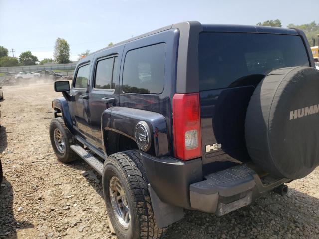 5GTDN13E778125100 - 2007 HUMMER H3 BLUE photo 3