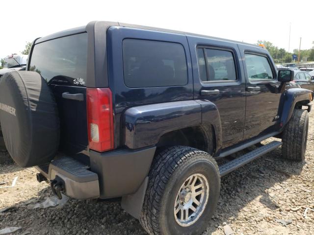 5GTDN13E778125100 - 2007 HUMMER H3 BLUE photo 4