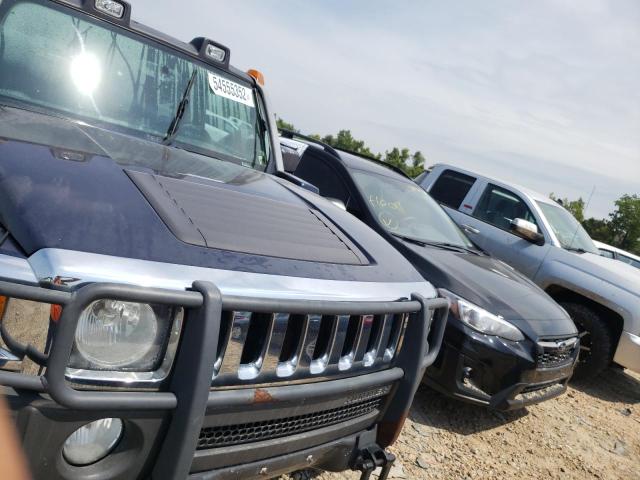5GTDN13E778125100 - 2007 HUMMER H3 BLUE photo 9