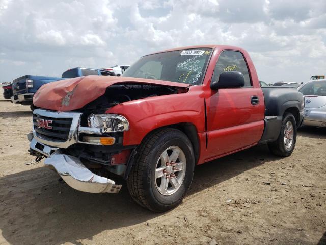 1GTEC14W5XZ539205 - 1999 GMC SIERRA 150 RED photo 2