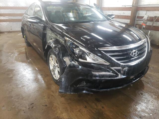 5NPEB4AC8EH938838 - 2014 HYUNDAI SONATA GLS BLACK photo 1