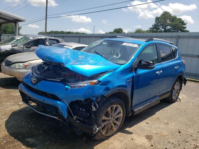 JTMDJREVXHD152931 - 2017 TOYOTA RAV4 HV LI BLUE photo 2