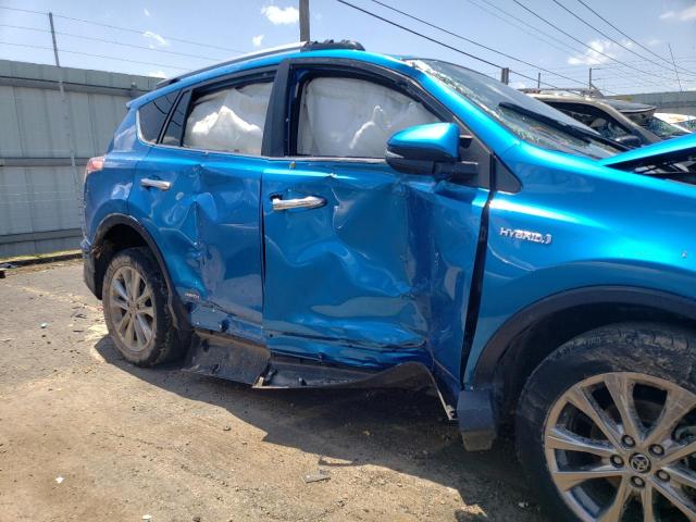 JTMDJREVXHD152931 - 2017 TOYOTA RAV4 HV LI BLUE photo 9