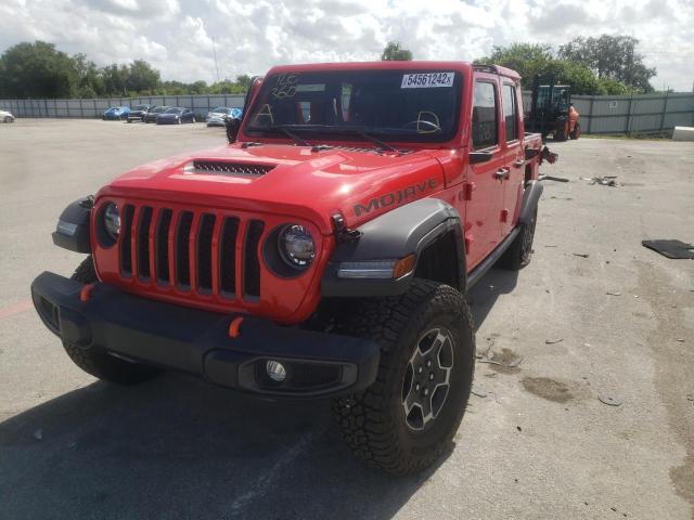 1C6JJTEG7NL145980 - 2022 JEEP GLADIATOR RED photo 2