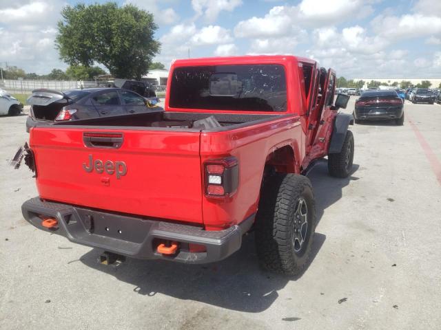 1C6JJTEG7NL145980 - 2022 JEEP GLADIATOR RED photo 4