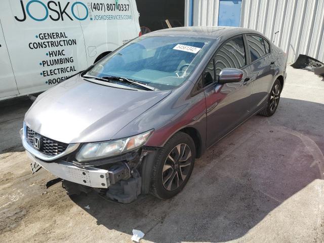 19XFB2F84EE065512 - 2014 HONDA CIVIC EX GRAY photo 2