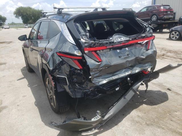 5NMJC3AE4NH120558 - 2022 HYUNDAI TUCSON SEL GRAY photo 3