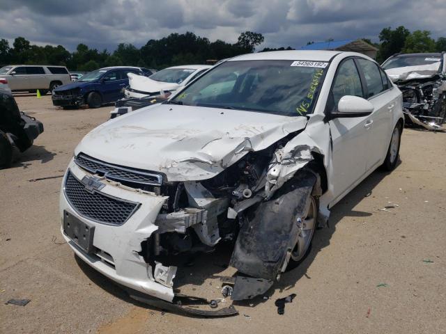 1G1PK5SB3E7375294 - 2014 CHEVROLET CRUZE WHITE photo 2