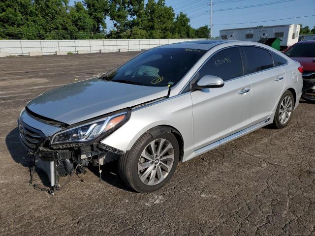 5NPE34AF4GH394039 - 2016 HYUNDAI SONATA SPO SILVER photo 2