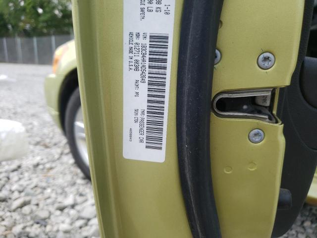 1B3CB4HA1AD542649 - 2010 DODGE CALIBER SX GREEN photo 10