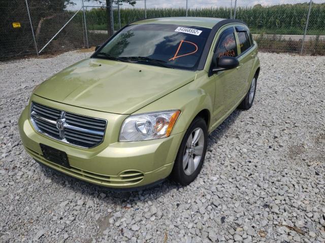 1B3CB4HA1AD542649 - 2010 DODGE CALIBER SX GREEN photo 2