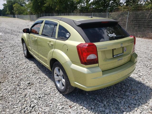 1B3CB4HA1AD542649 - 2010 DODGE CALIBER SX GREEN photo 3