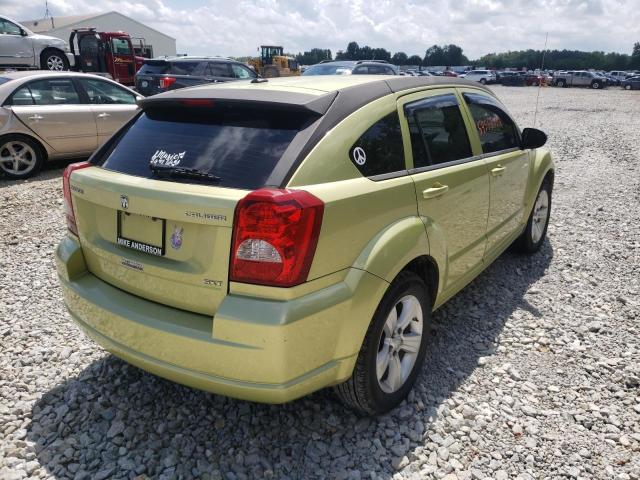 1B3CB4HA1AD542649 - 2010 DODGE CALIBER SX GREEN photo 4